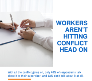 workers aren't hitting conflict head on with Penny Tremblay