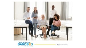 retain your people with Penny Tremblay image of happy work team