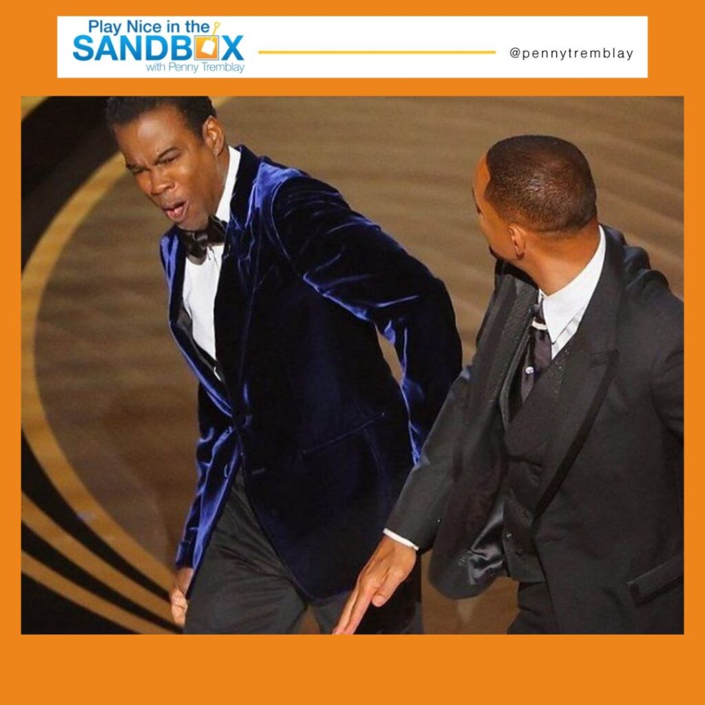 image of conflict with Will Smith smacking Chris Rock